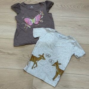 Lot Girls (5T) 2 Short Sleeve Ts & Dress